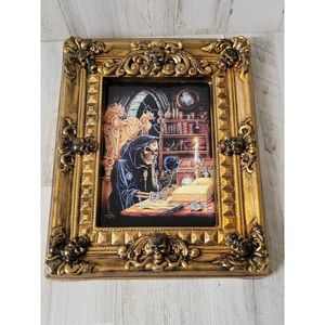 Alchemy Carta plastic photo frame skull Halloween skeleton wizard satan devil ho